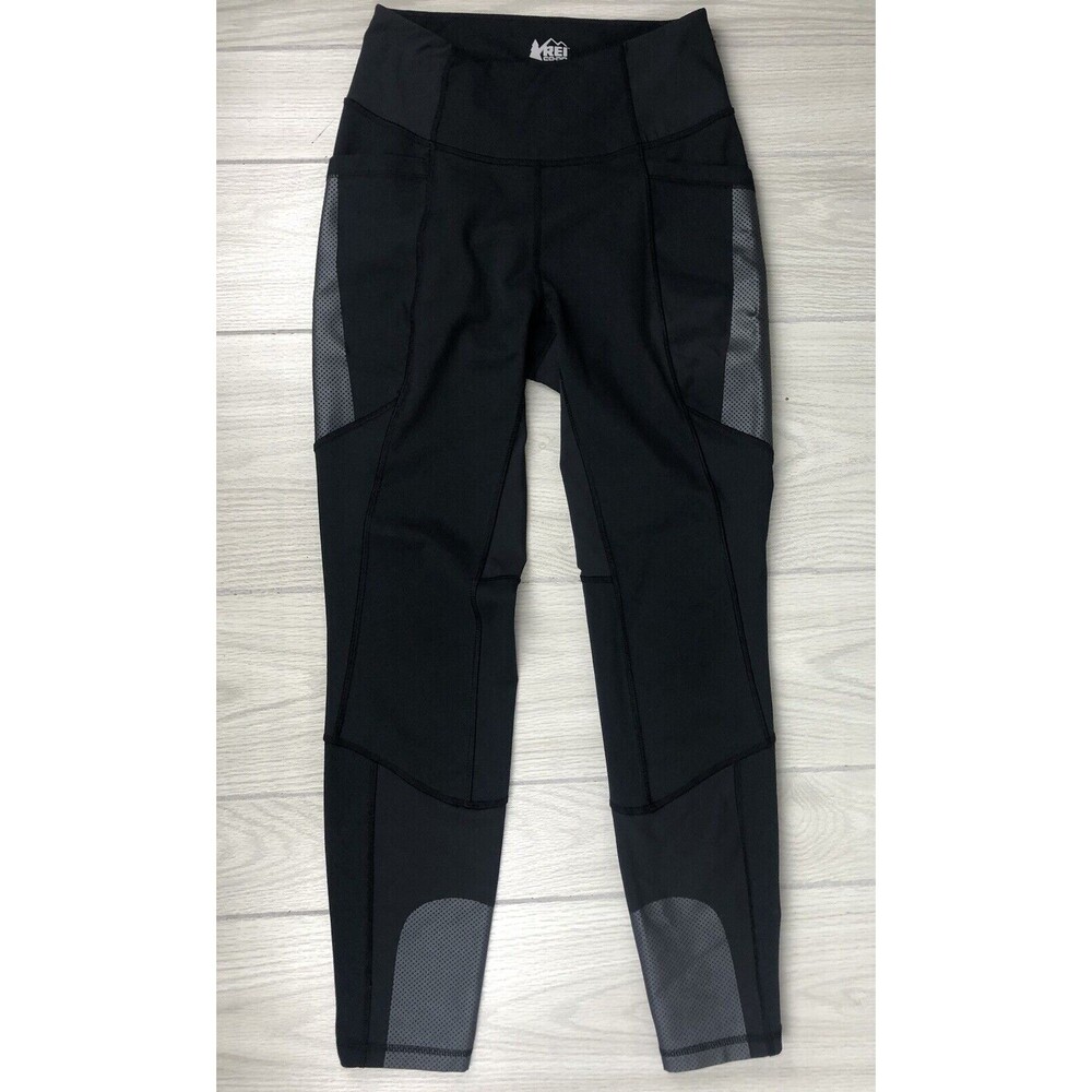 REI Co-Op Women’s Size Small Black Pull On Pocket  Leggings